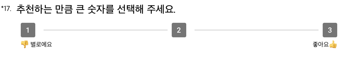 가로형 평가척도